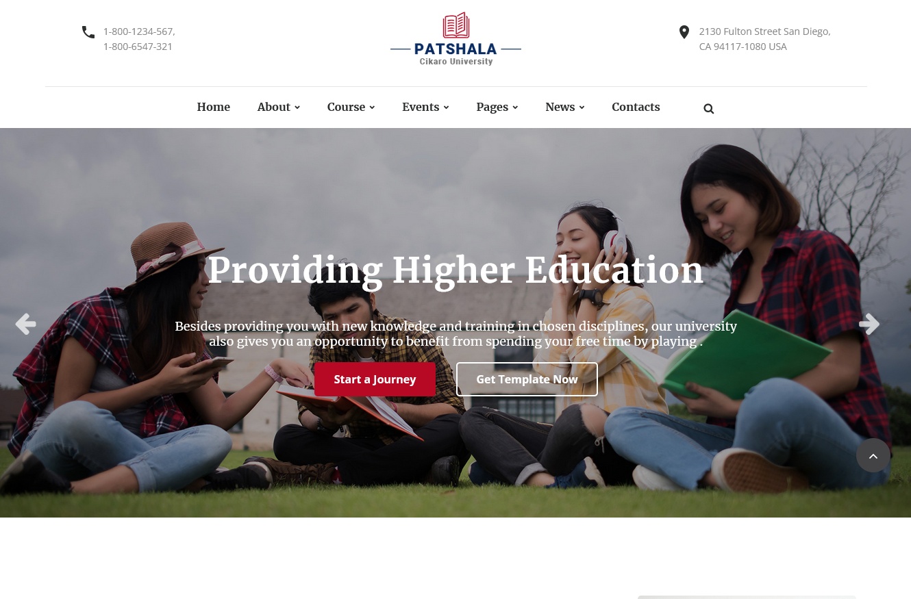 Patshala Education HTML Website Template